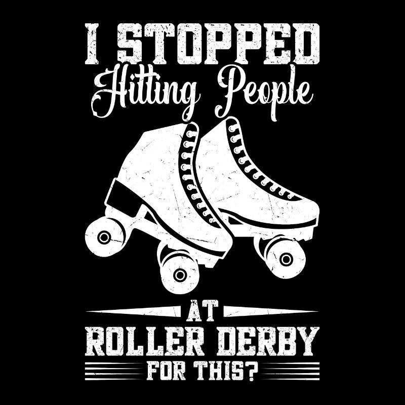 Roller-derby-spieler Ich Habe Mit Dem