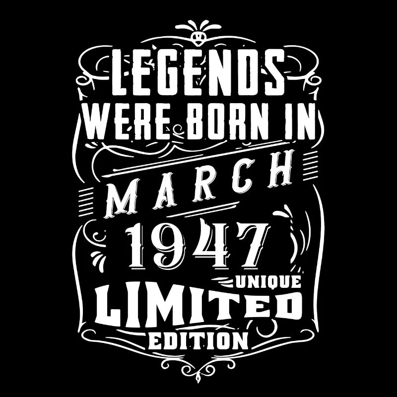 Anniversaire Mars 1947 Année Édition Limitée