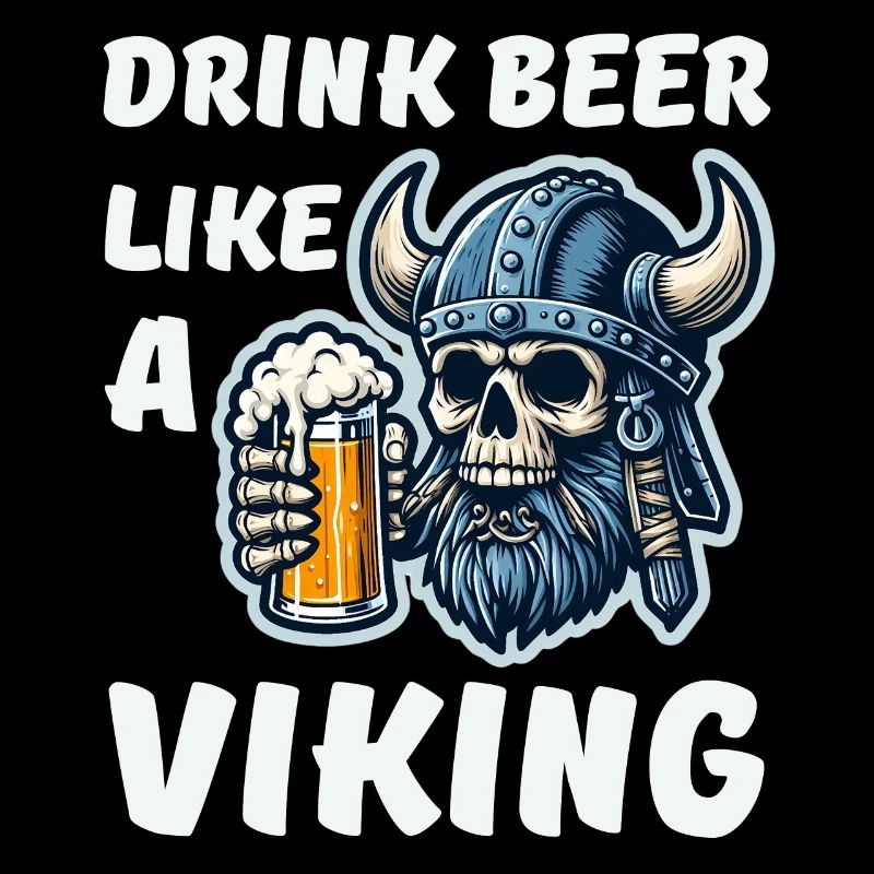 Bier trinken wie ein echter Wikinger Prost Odin