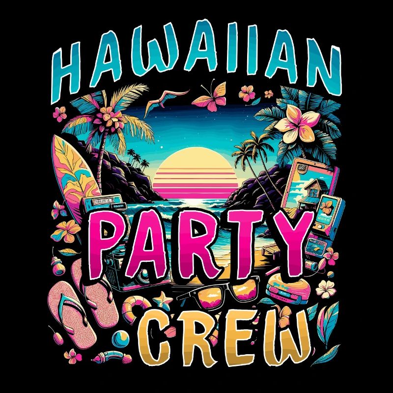 Équipe de fête hawaïenne