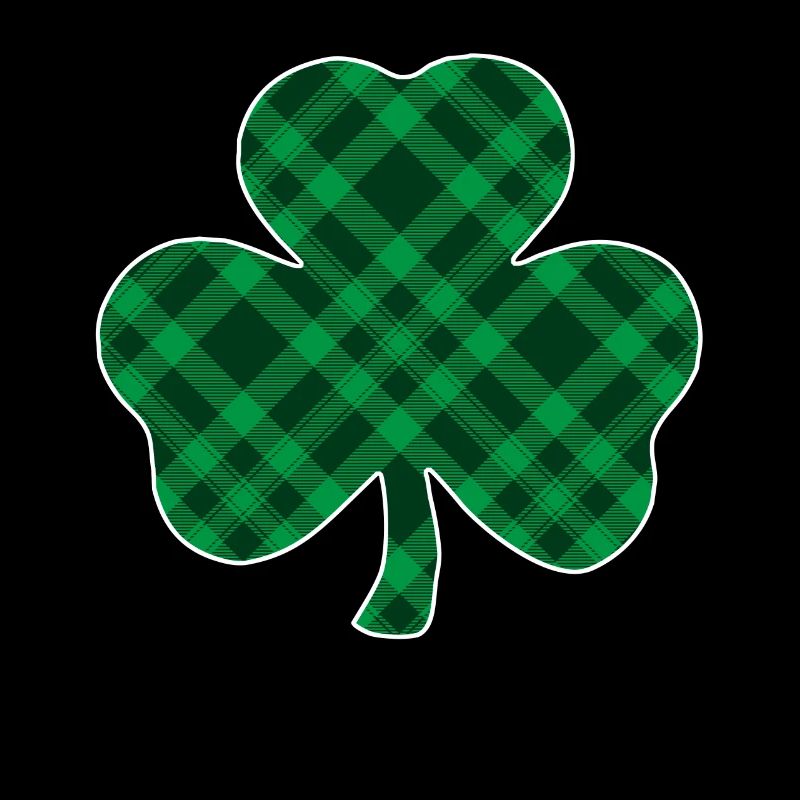 Green buffalo check shamrock