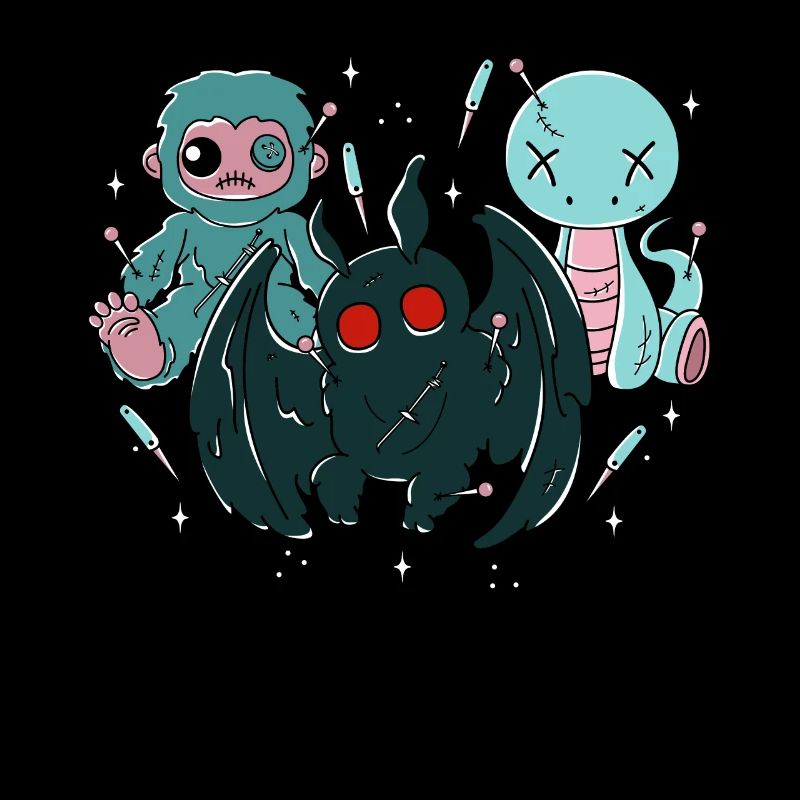 Cryptides gothiques pastel kawaii