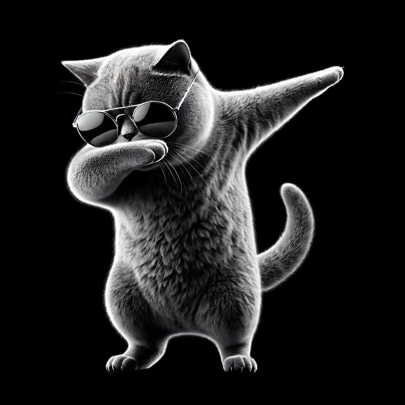 Dabbing Britisch Kurzhaar Katze Dab Haustiere