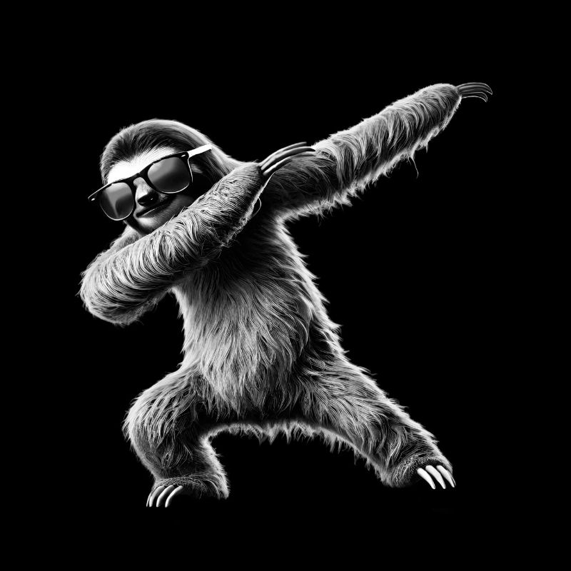Funny Dabbing Sloth Dance Animal Lover Dab