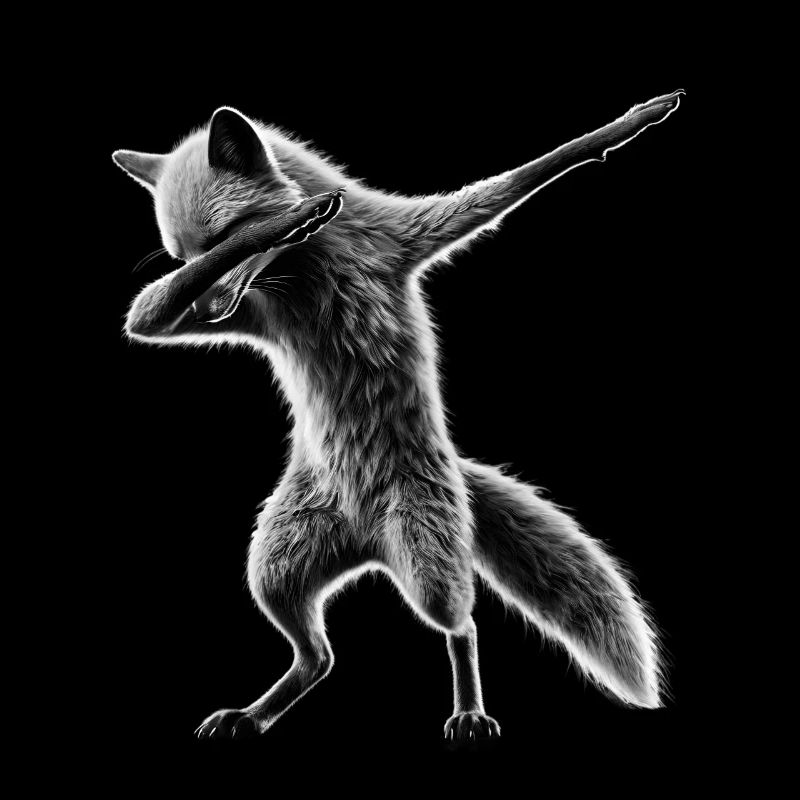Lustiger Dabbing Fuchs Dance Tierliebhaber Dab