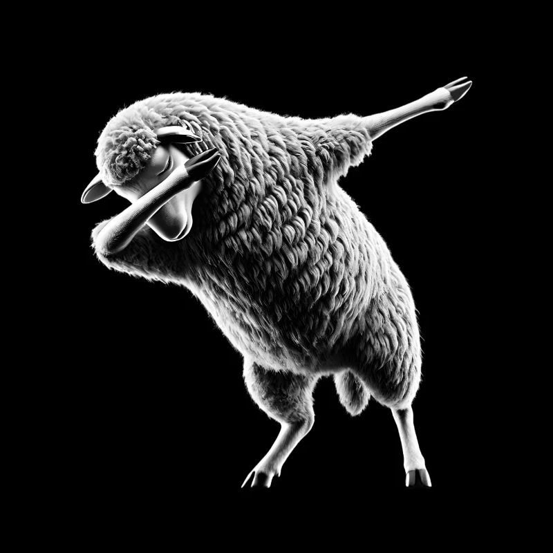Funny Dabbing Sheep Dancing Animal Lover Dab