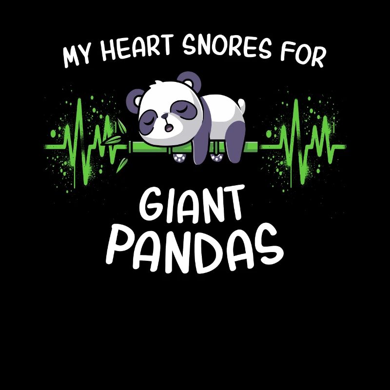 Panda Bear Heart Line Panda