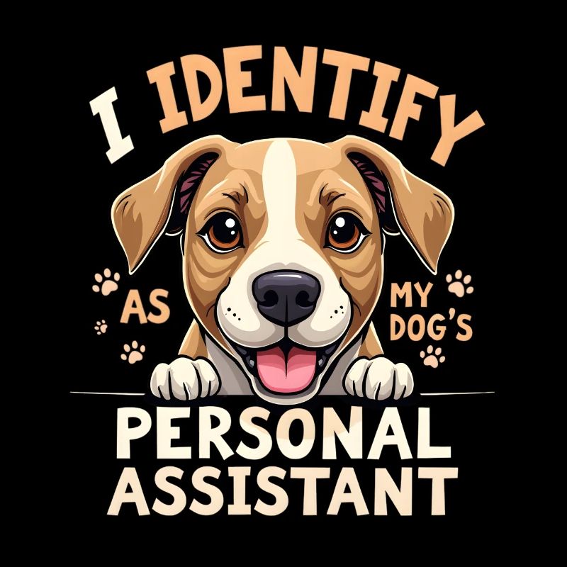 Drôle de chien Art Propriétaire de chien Assistant chien
