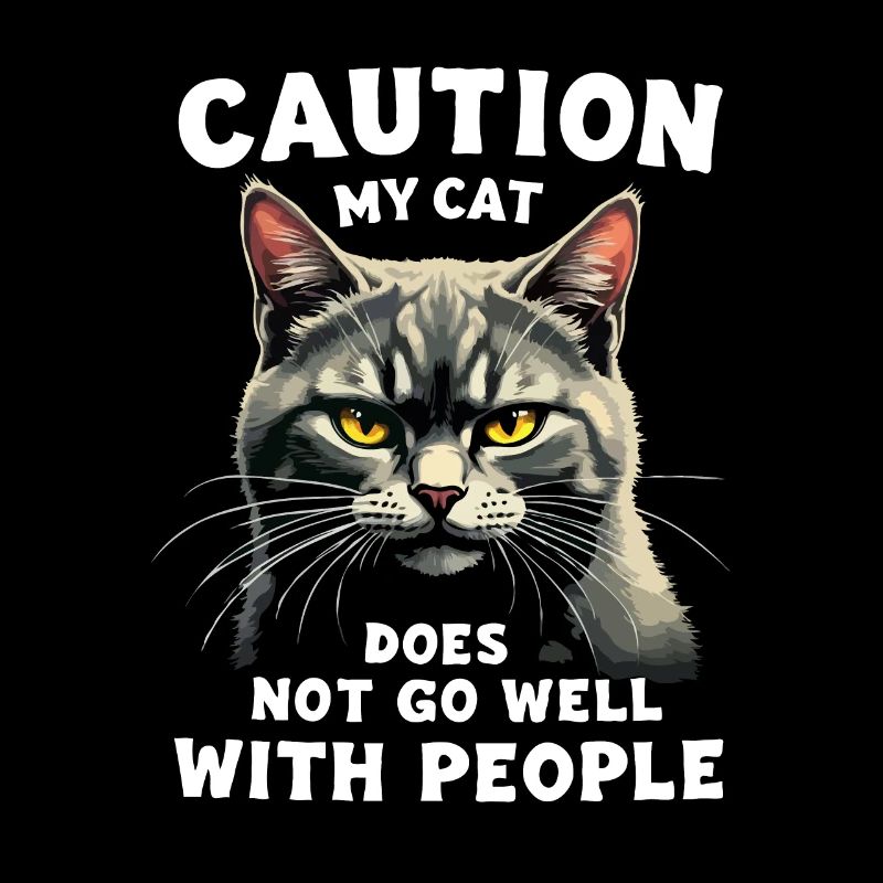 Drôle de chat Chat Propriétaire Chat de compagnie
