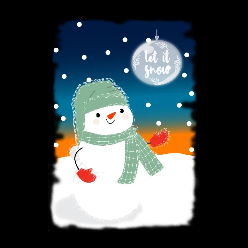 Snowman Let It Snow Snowman Lover Gift