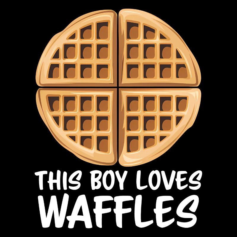 Waffles Saying Dessert Funny Waffles Gift