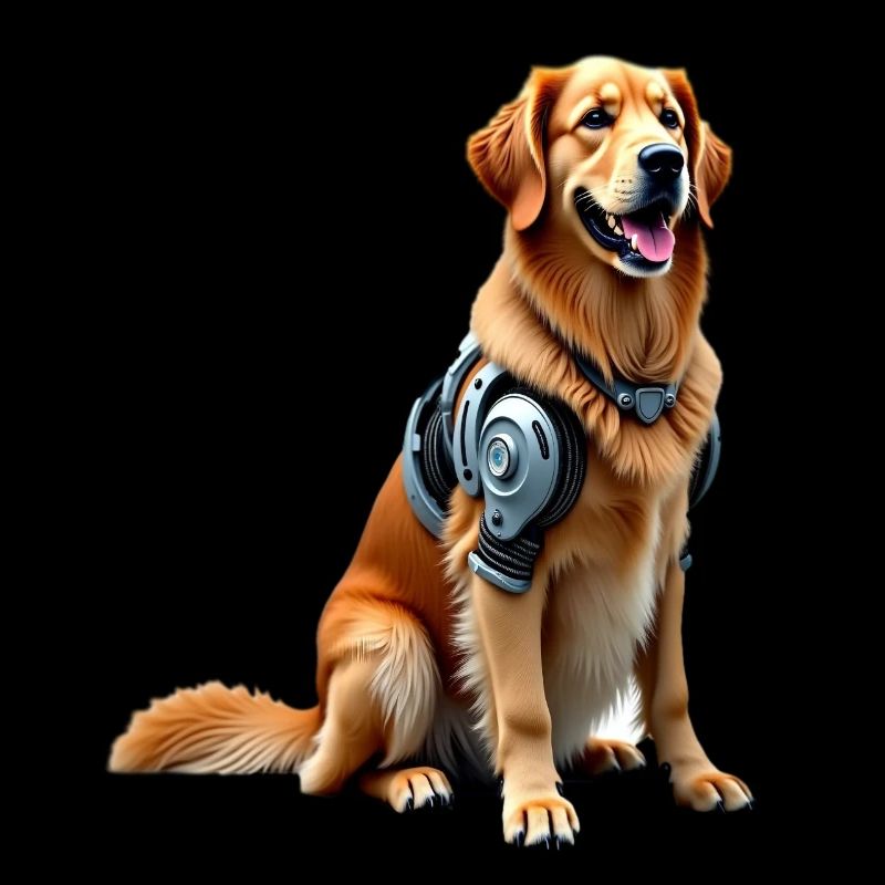 Lustiger Roboter Hund Cyborg Tier AI Dog Robot