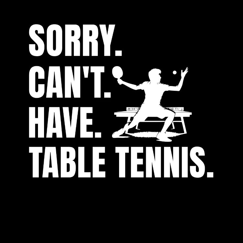 Drôle de dicton de tennis de table