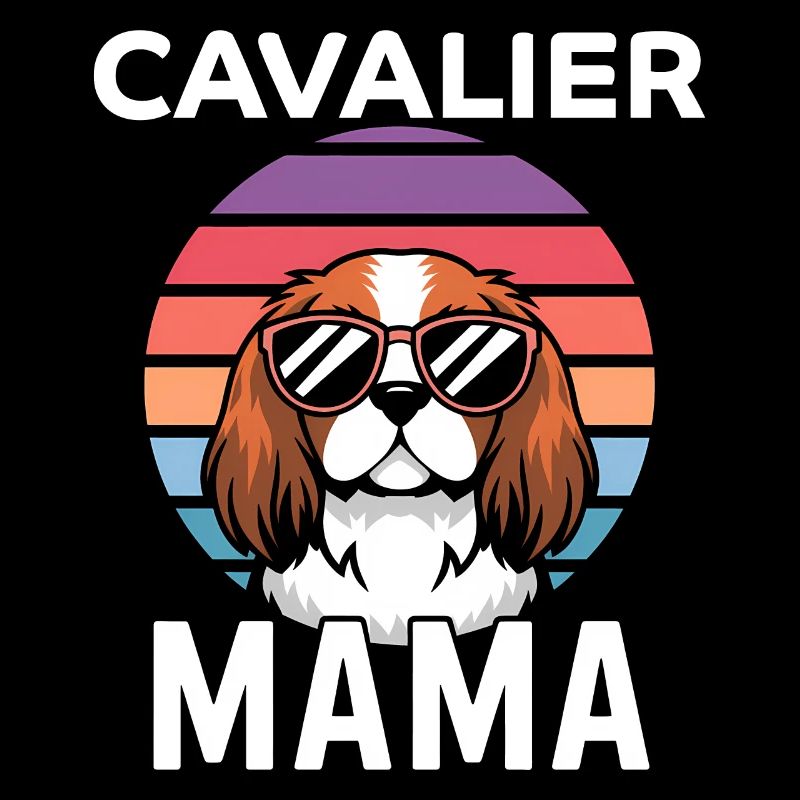 Cavalier King Charles Spaniel Disant Maman Cadeau