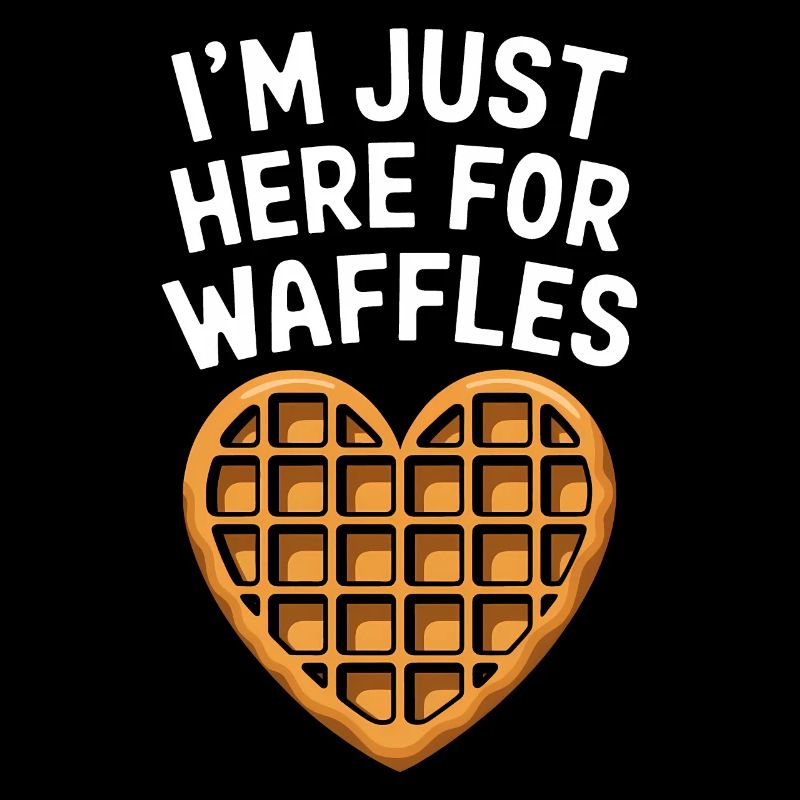 Waffles Saying Dessert Funny Waffles Gift
