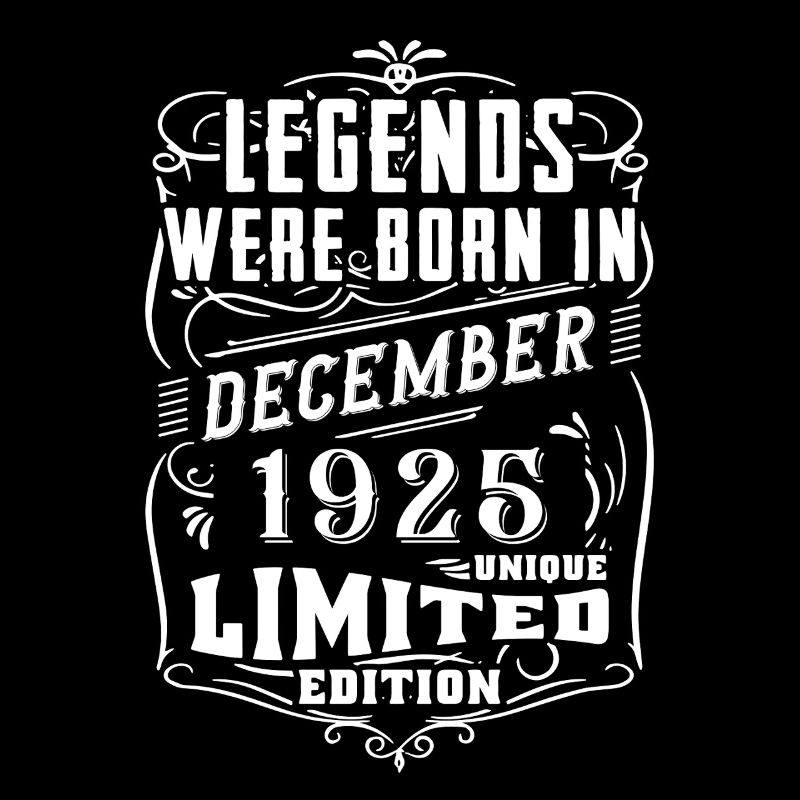 Anniversaire Décembre 1925 Edition Limitée Légende