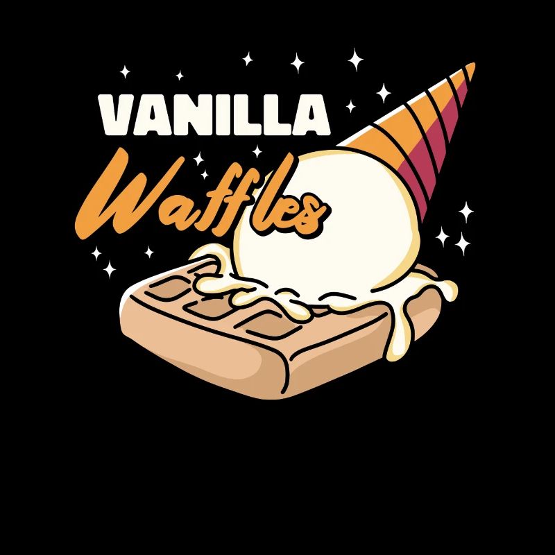 Vanilla Waffles Syrup Breakfast Waffles