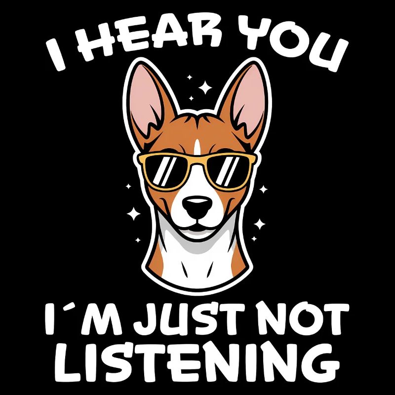 Basenji Dire Chiens Drôle Basenji Cadeau