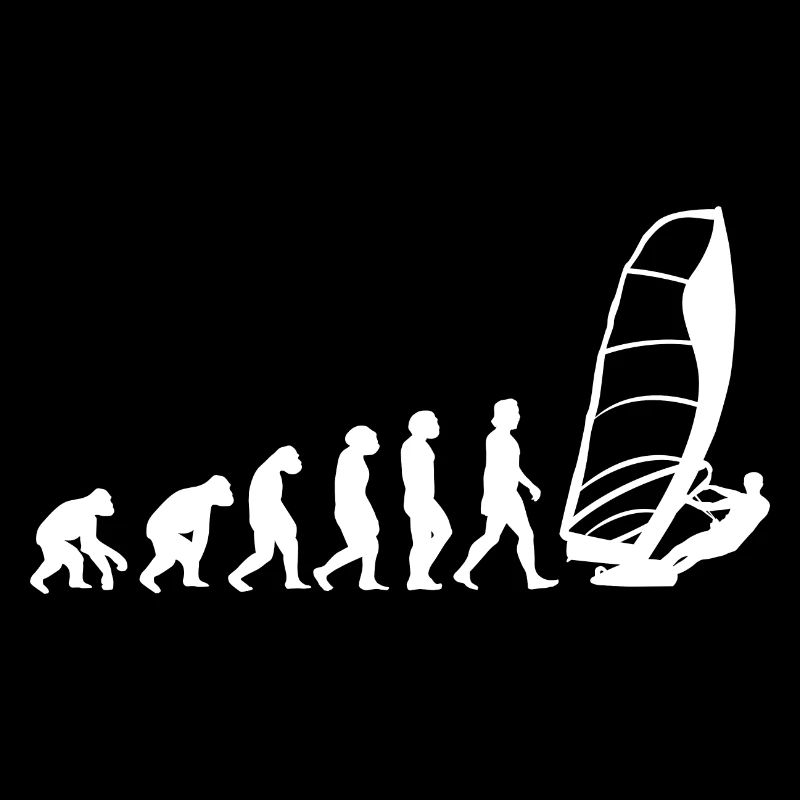 Wind Surfen Evolution der Menschen Sport