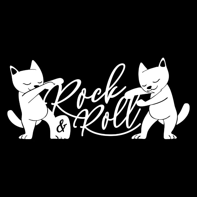 Cat rock roll dancing cat