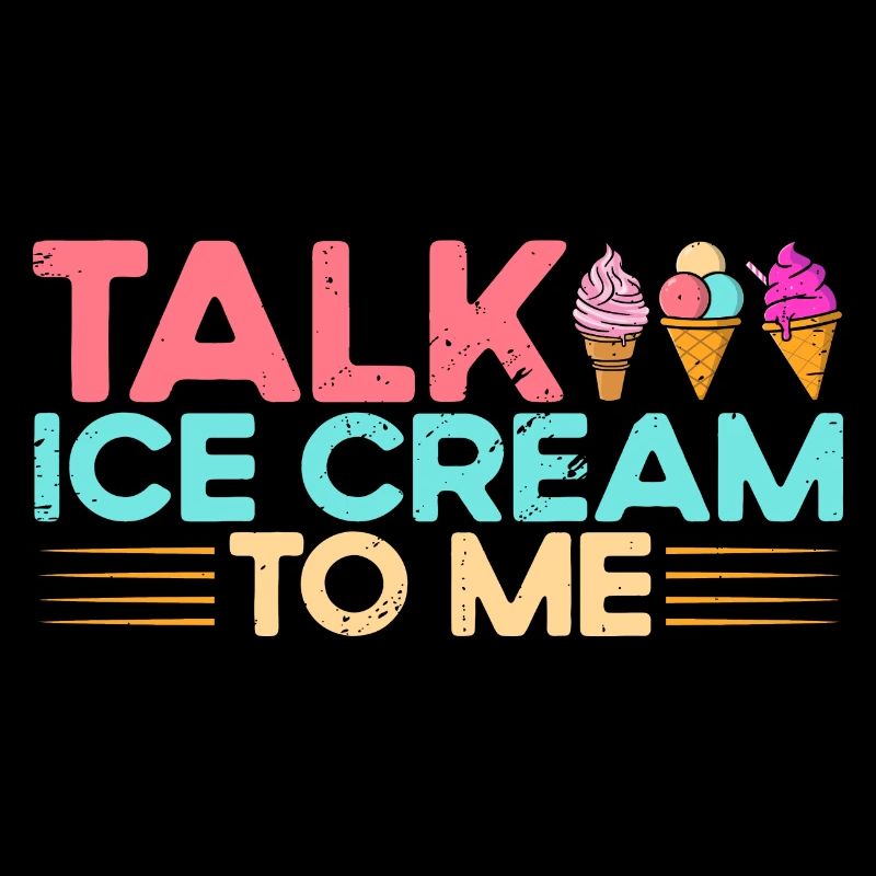 Sprich Eiscreme mit mir Eiscreme Geschenk