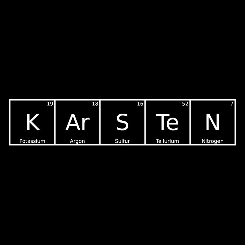 Karsten Name Vorname Chemie Periodensystem Element
