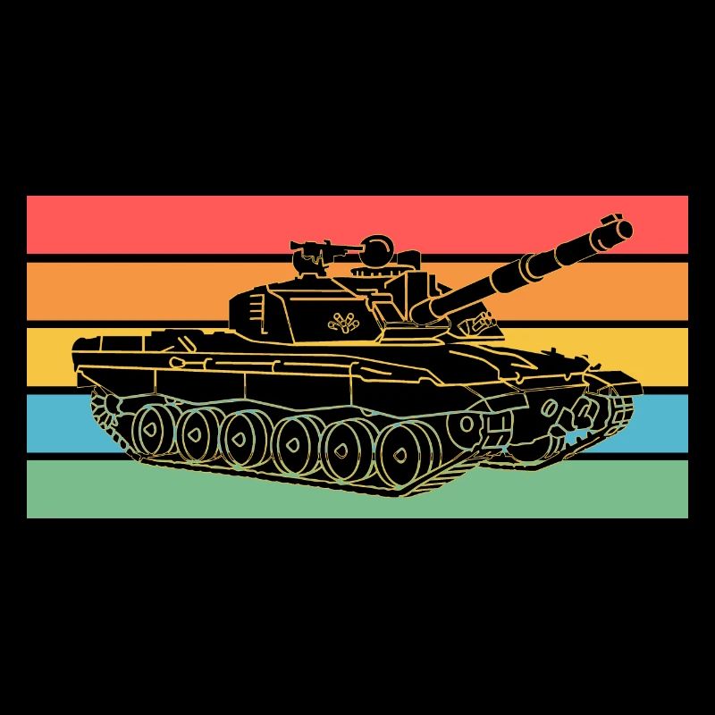 Panzerfahrer Soldat Retro Panzer