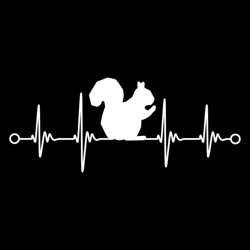Eichhörnchen Puls EKG Herzschlag Natur Geschenk
