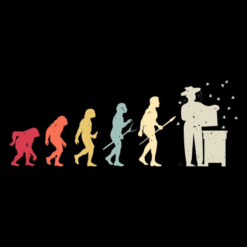 Evolution Beekeeper Beekeeping Honey Hobby Honey Bee