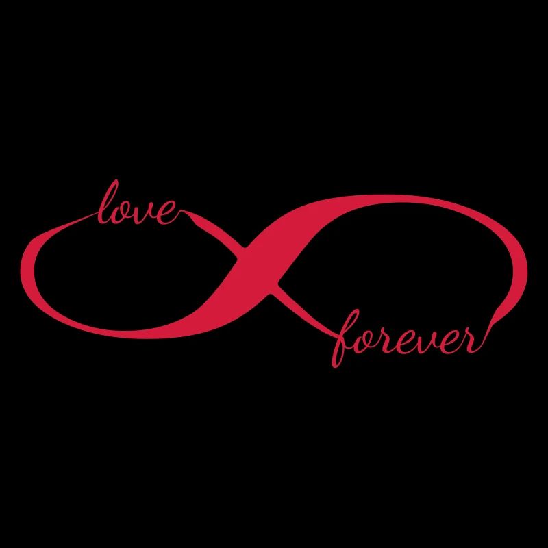 amour pour toujours dans l'infini. L'amour éternel
