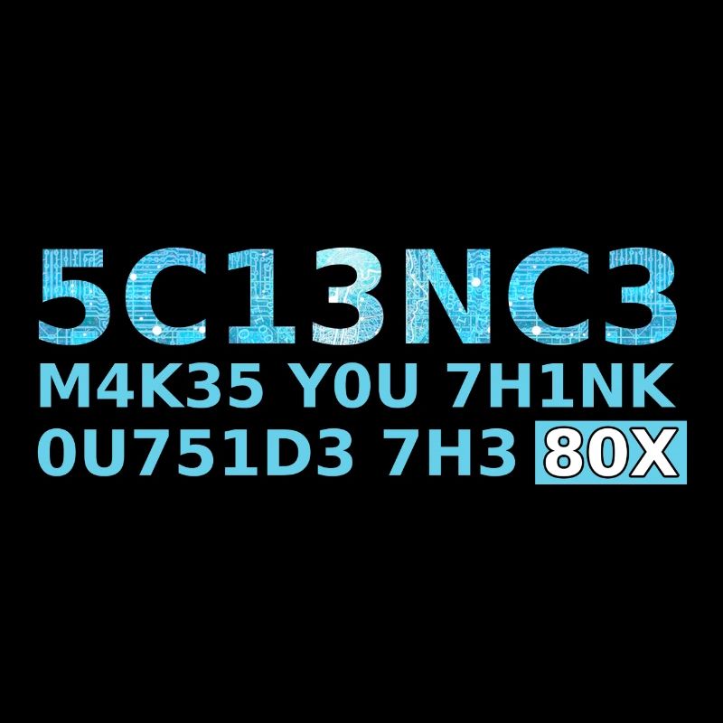 science makes you think outside the box Geschenk