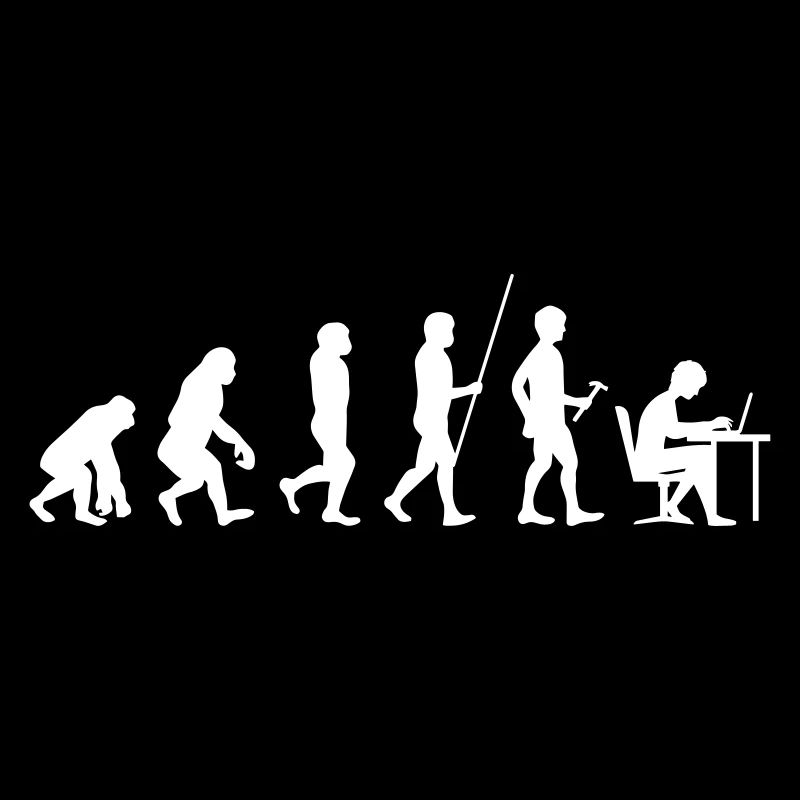 Evolution Programmer Coder developer Nerd Geek