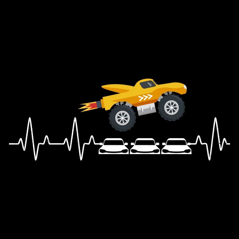 Springender Monstertruck