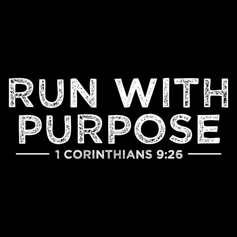 Run With Purpose 1 Corinthiens 9:26 Bible Verse