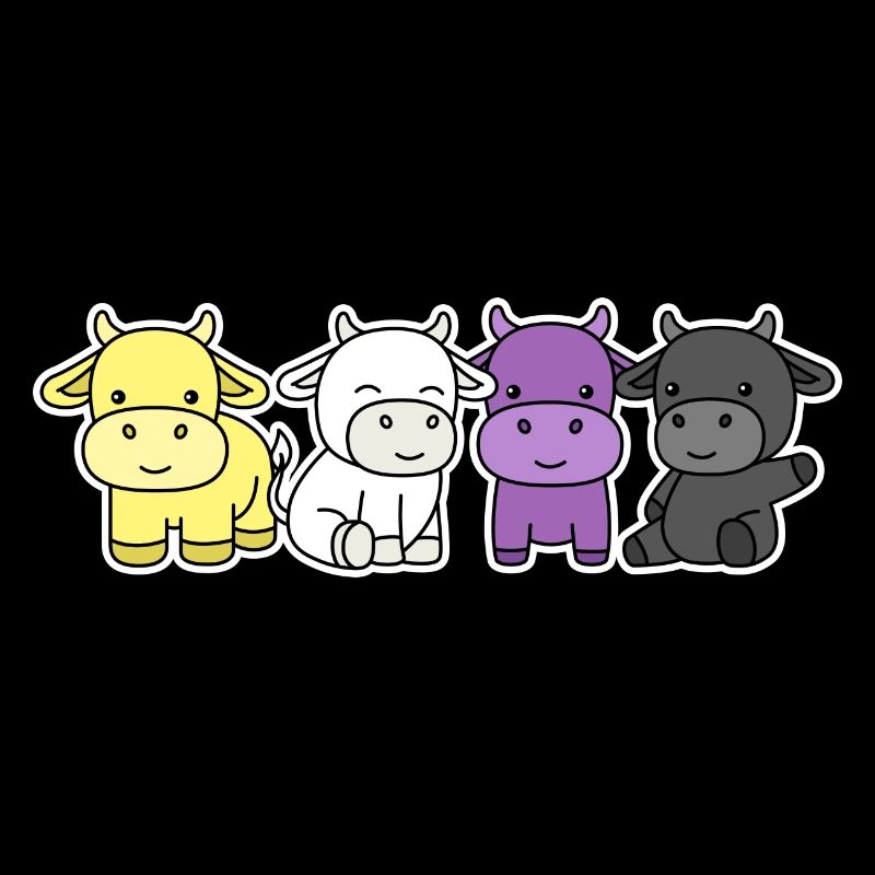 Non-binary flag cow design for proud Enbys