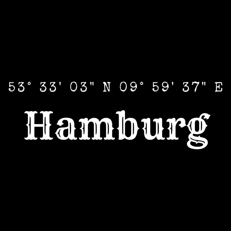 les coordonnées de Hambourg