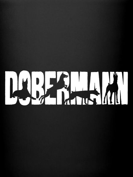 Lettrage Dobermann Silhouette