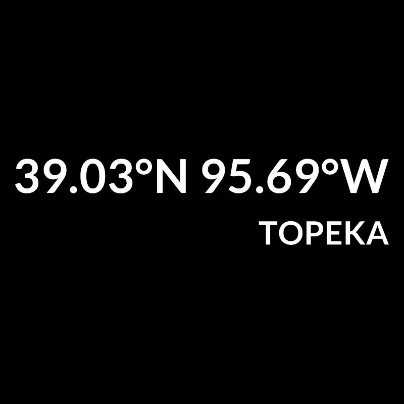 Topeka, Kansas, USA Coordinates