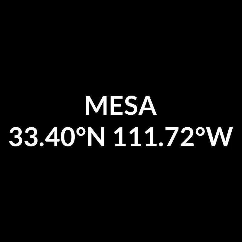 Mesa, Arizona, USA Coordinates