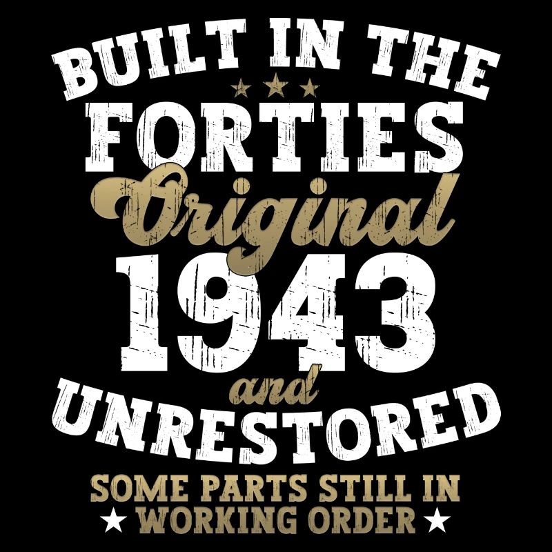 Construit dans les années quarante 1943 79e anniversaire Hommes