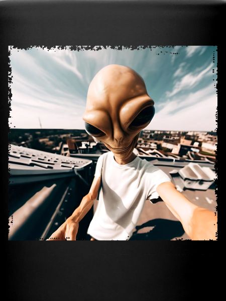 Alien Rooftop Selfie