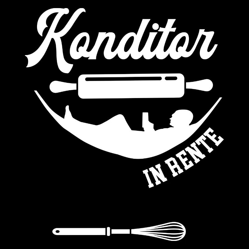 Konditor in Rente Rentner Bäcker Ruhestand Beruf