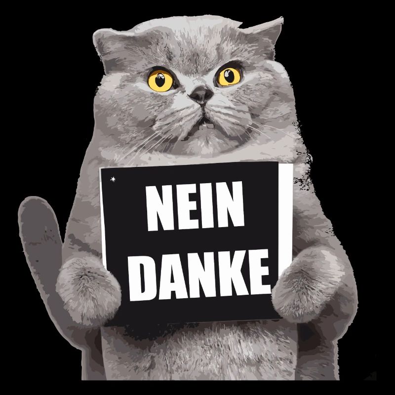 Nein Danke Katze