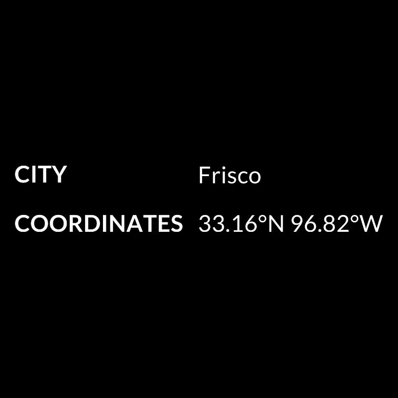 Frisco, Texas, USA coordinates