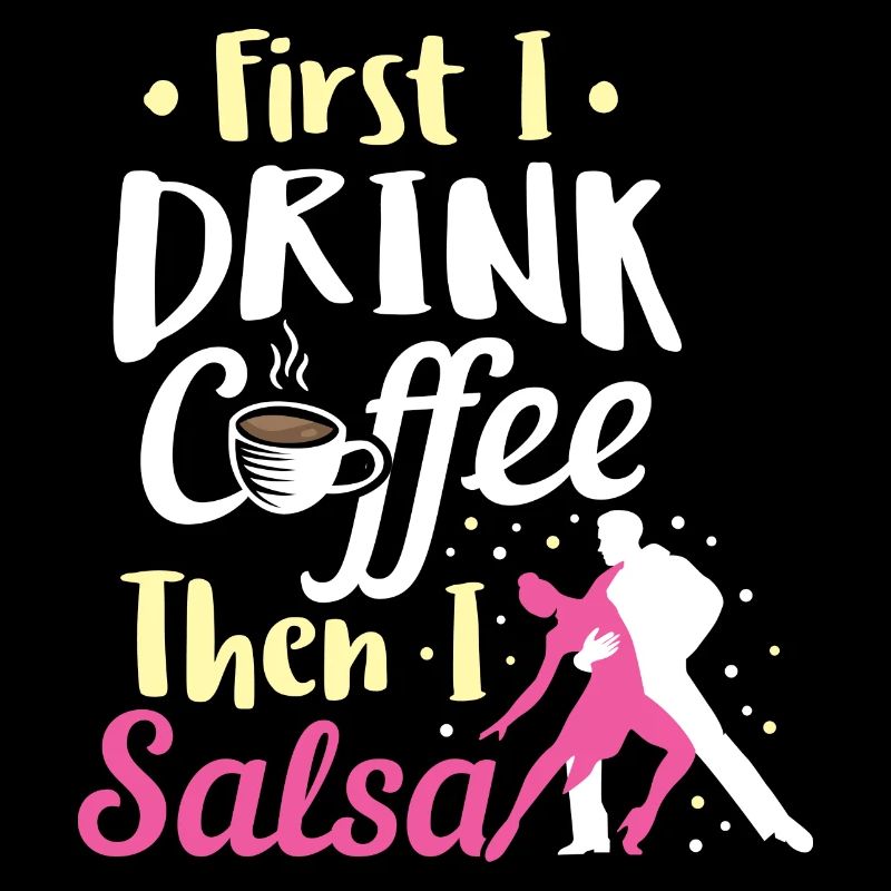 Salsa Dancing Drink Café Puis Salsa Anniversaire