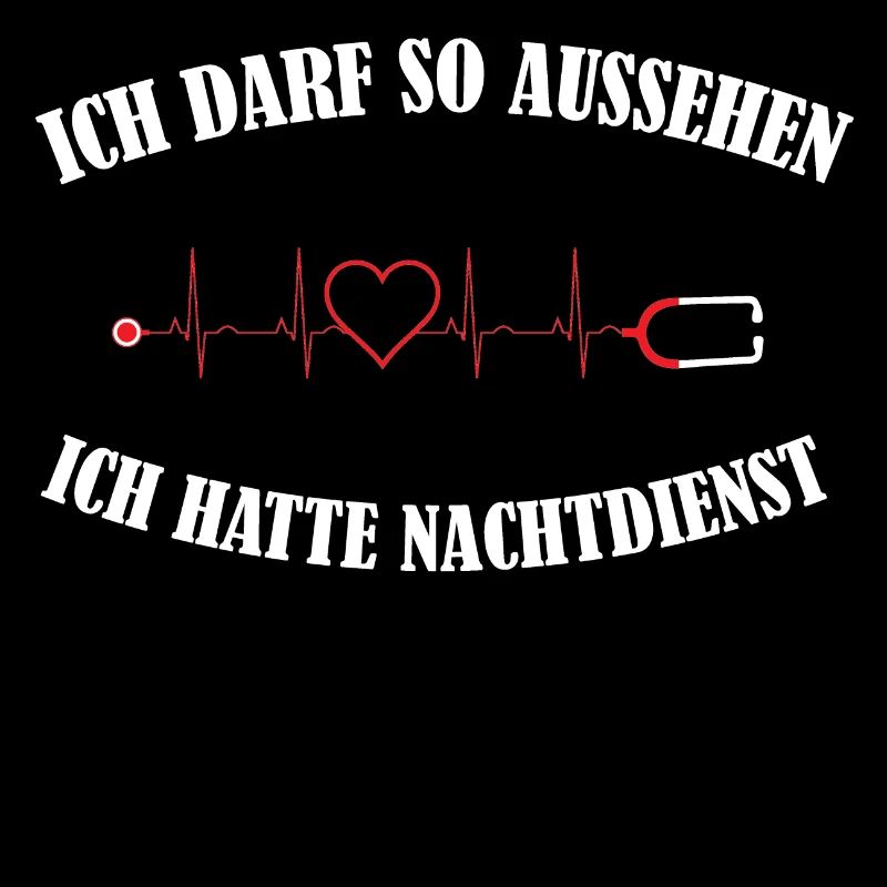 Lustiges Nachtdienst Krankenschwester EKG Geschenk