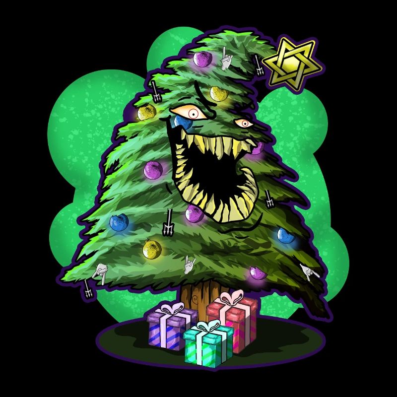 Arbre de Noël en colère | Noël Cadeaux