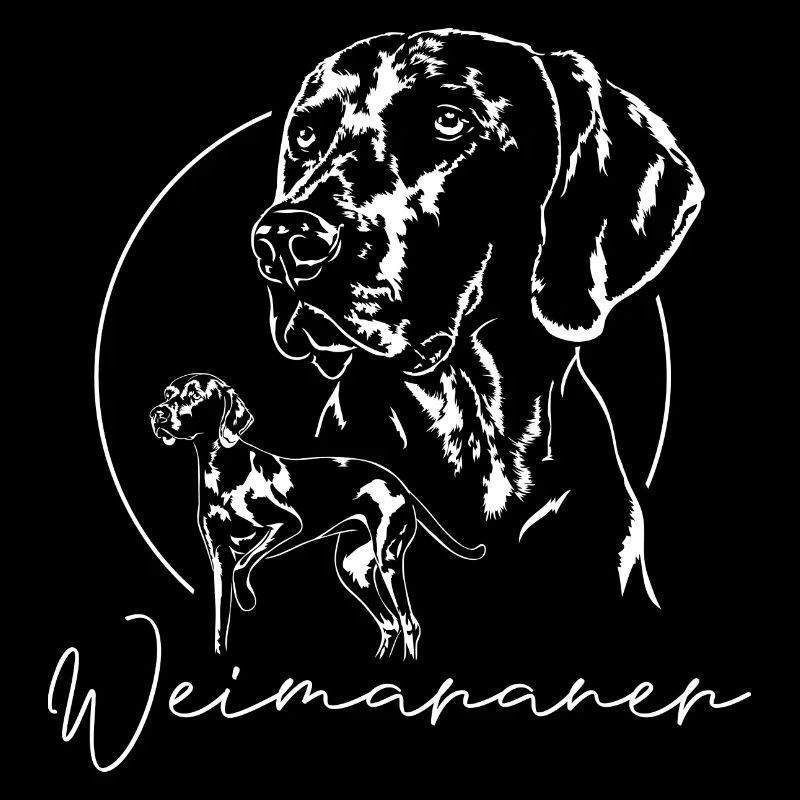 WEIMARANER Jagdhund Design Wilsigns Hunde Jäger