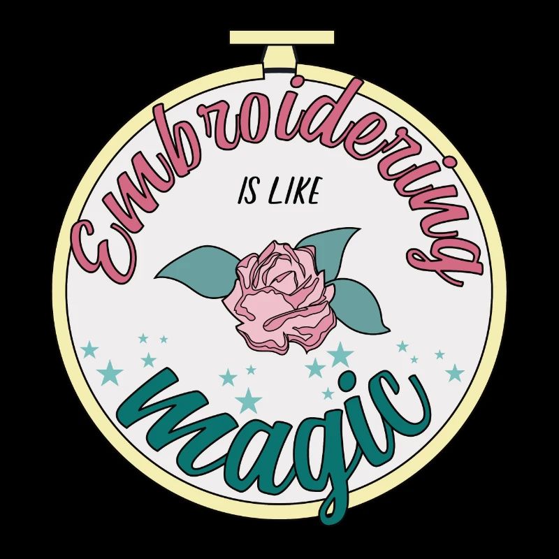 Embroidering is like magic
