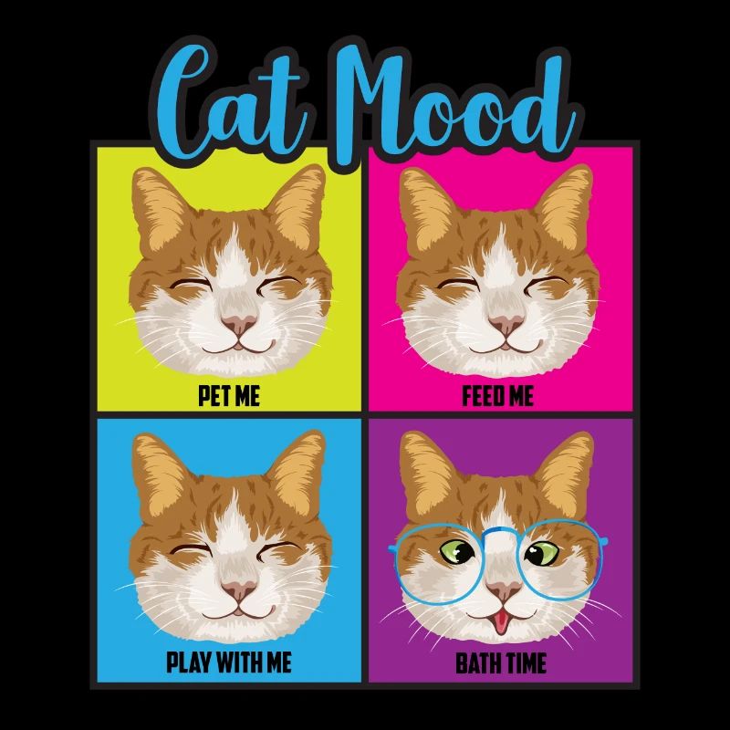 Humeurs drôles de chat
